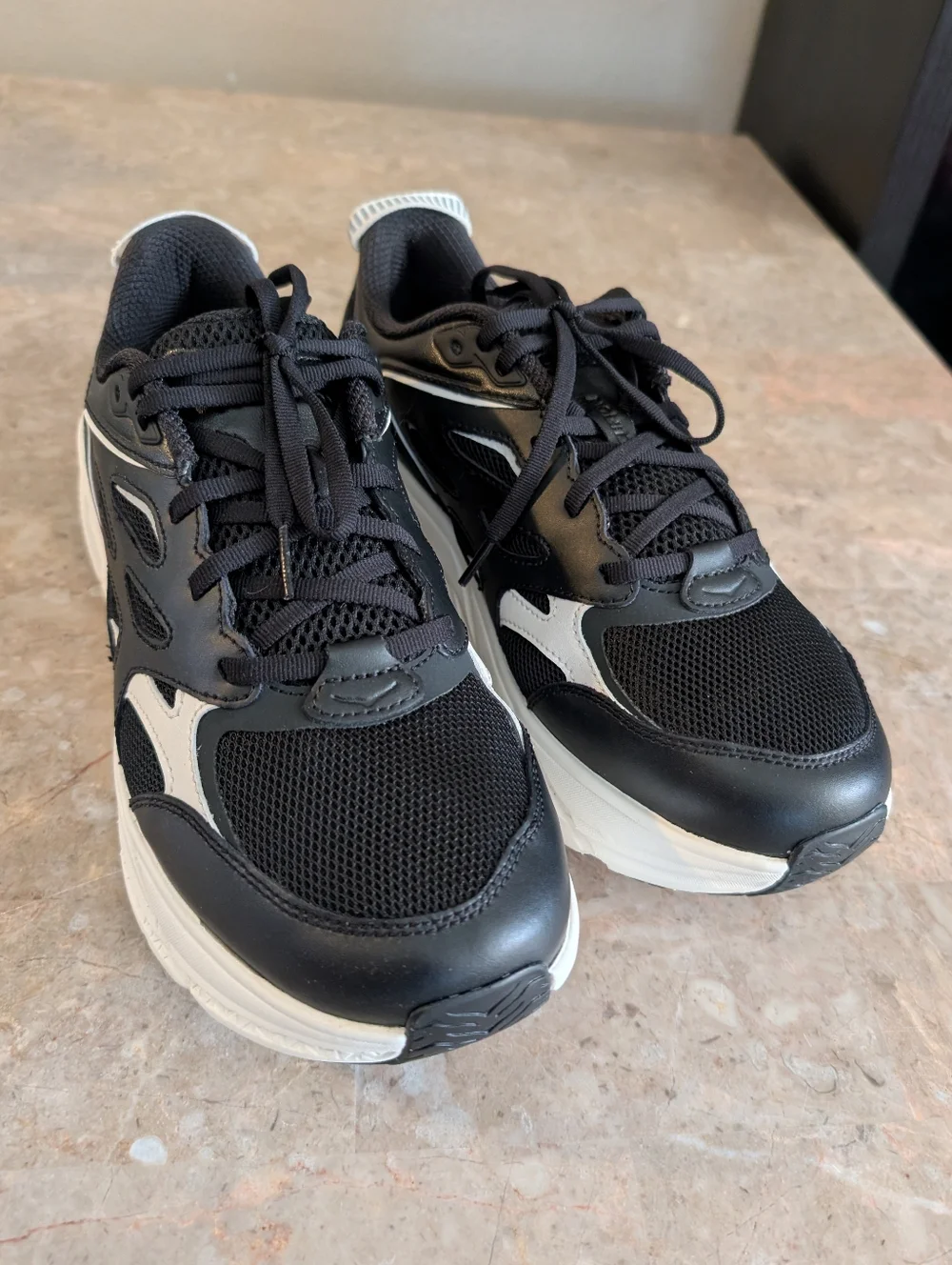 Hoka U Clifton L Athletic Cushioned Shoes Obsidian Alabaster Women Size 11.5 - Picture 4 of 15